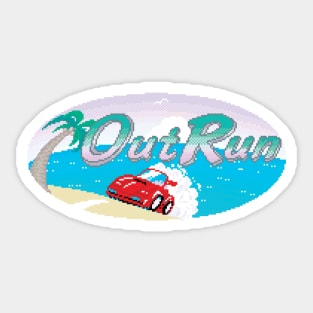 Outrun Logo Sticker